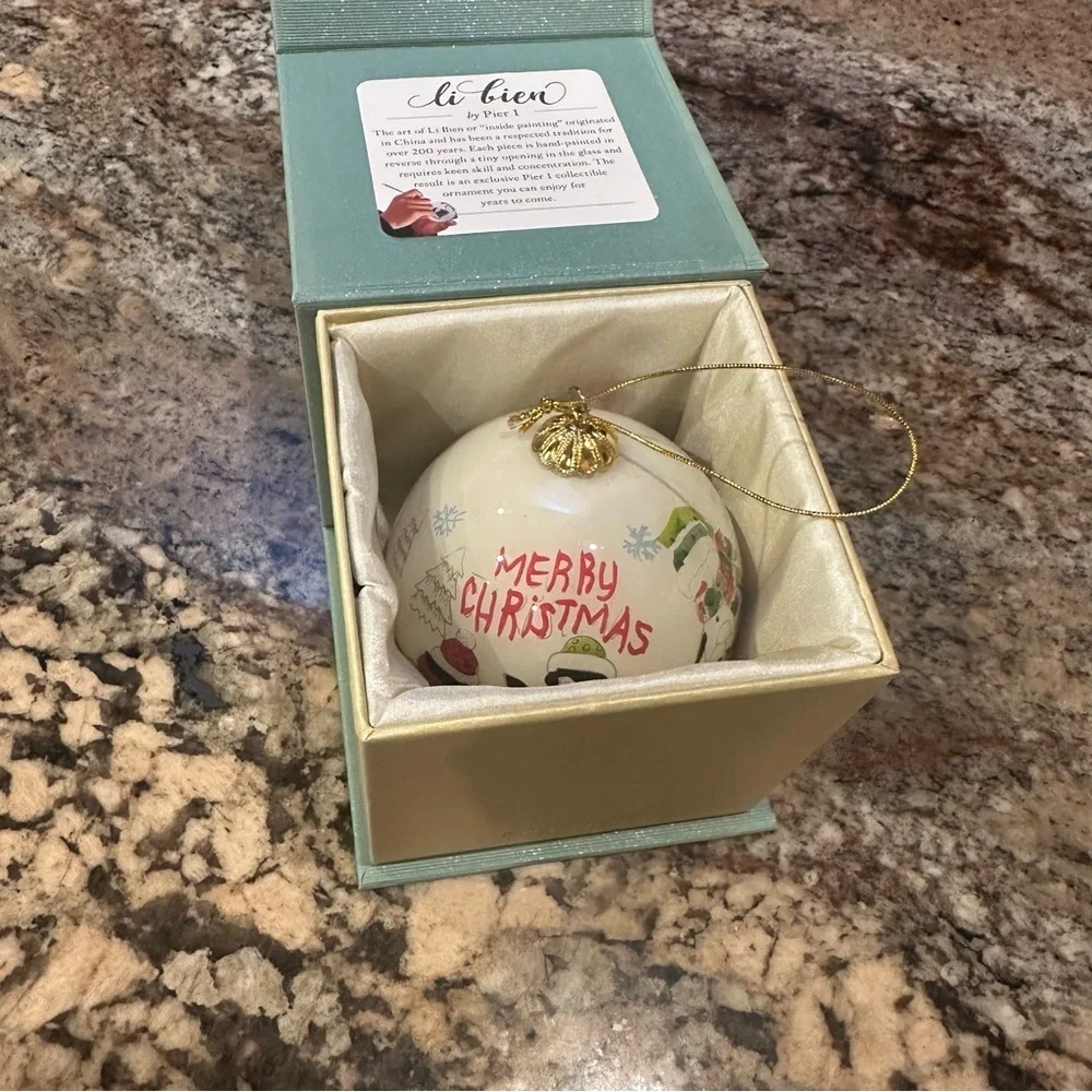 Pier 1 Li Bien Hand-Painted Ornament 2019